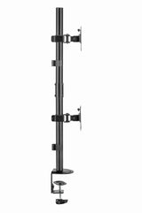 Gembird MA-D2-02 skærmbeslag og -stativer 81,3 cm (32") Skrivebord Sort