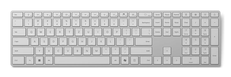Microsoft Surface Keyboard (2nd Edition) tastatur Hjemme/kontor Bluetooth QWERTZ Tysk Grå