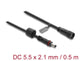 DeLOCK 66320 el-ledning Sort 0,5 m DC