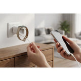 Ansmann 1001-0187 oplader til mobil enhed SmartWatch, Smartphone, Tablet Hvid Vekselstrøm Trådløs opladning Hurtig opladning Indendørs