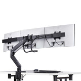 StarTech.com 3M1A3SG-MONITOR-ARM skærmbeslag og -stativer 68,6 cm (27") Skrivebord Sort, Sølv