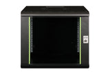 Digitus DN-19 09U-6/6-SW stativ 9U Vægmonteret stativ Sort