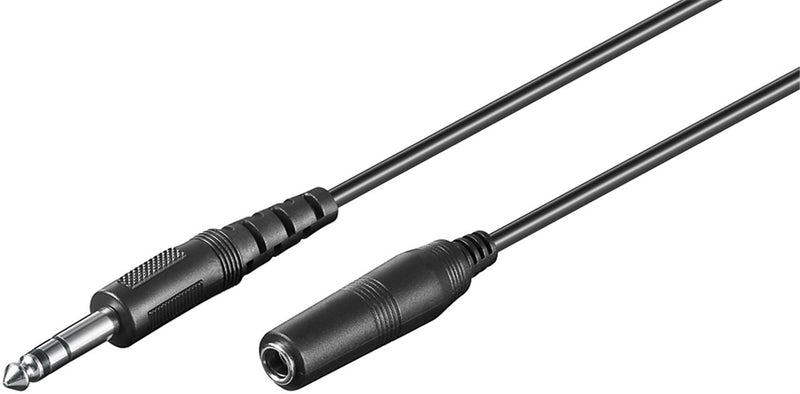 Goobay 50428 lydkabel 5 m 6.35mm Sort