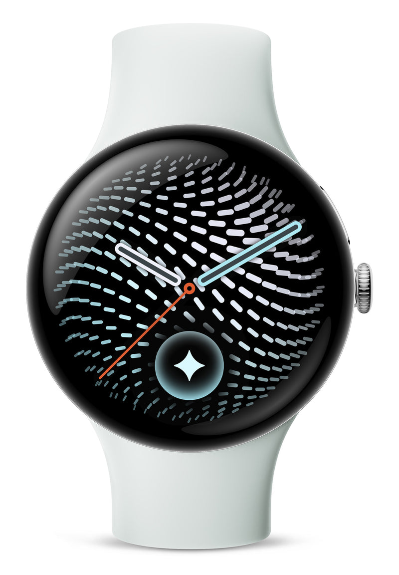 Google Pixel Watch 5 AMOLED 45 mm Digital Berøringsskærm Sølv Wi-Fi GPS (satellit)
