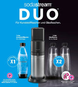 SodaStream DUO Sort, Rustfrit stål