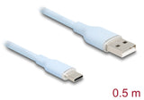 DeLOCK 81221 USB-kabel USB 2.0 0,5 m USB A USB C 0,48 Gbit/sek. Blå