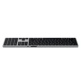 Satechi SLIM X3 tastatur Hjem Bluetooth QWERTZ Tysk Sort, Grå