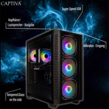 CAPTIVA Highend Gaming R88-873 AMD Ryzen™ 7 7800X3D 32 GB DDR5-SDRAM 2 TB SSD NVIDIA GeForce RTX 5080 Windows 11 Home Midi Tower PC Sort
