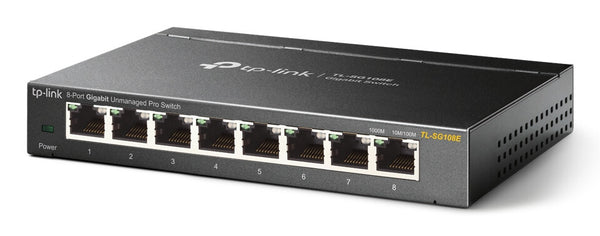 TP-Link TL-SG108E netværksswitch Administreret L2 Gigabit Ethernet (10/100/1000) Sort