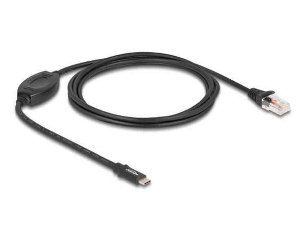 DeLOCK 64305 serielkabel Sort 1,8 m USB Type-C RS-232