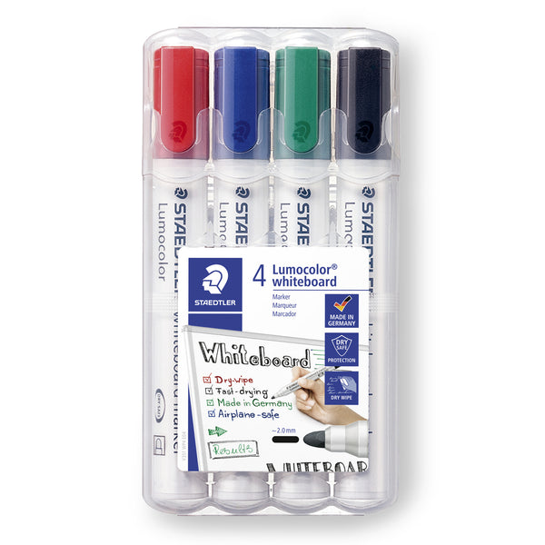 Staedtler Lumocolor speedmarker 4 stk Projektilspids Sort, Blå, Grøn, Rød