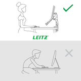 Leitz Ergo pladsbesparende dual monitor arm & laptop arm