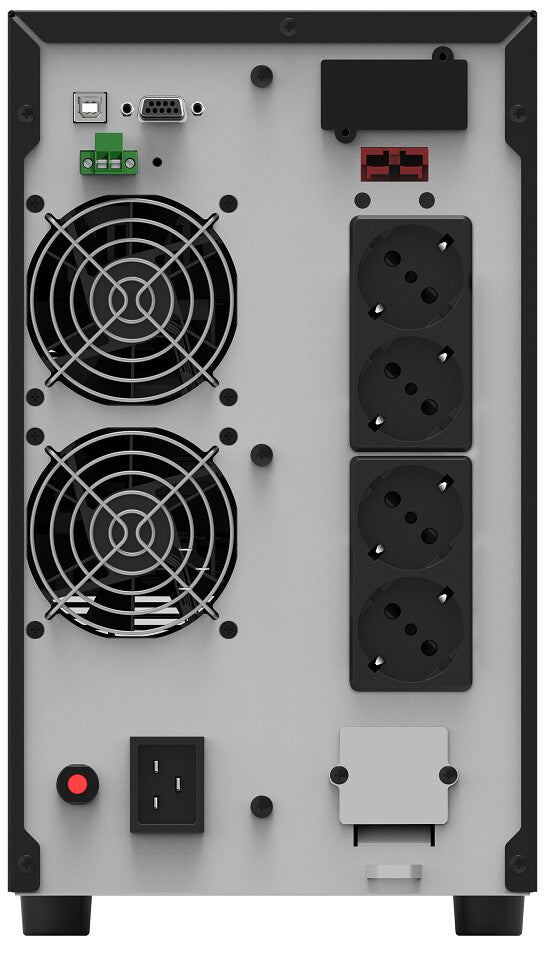 PowerWalker VFI 3000 AT UPS-enhed Dobbeltkonvertering (online) 3 kVA 2700 W 4 AC stikkontakt(er)