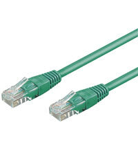 Goobay CAT 6-050 UTP Green 0.5m netværkskabel Grøn 0,5 m