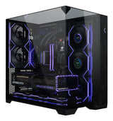 Lian Li Uni Fan TL WIRELESS LCD 140 REVERSE BLADE Computerkabinet Ventilator 14 cm Sort 1 stk
