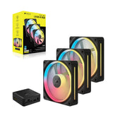 Corsair iCUE LINK LX120-R RGB Computerkabinet Ventilator 12 cm Sort 3 stk