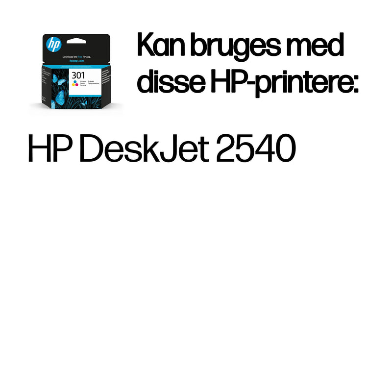 HP Original 301-blækpatron, trefarvet