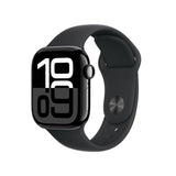 Apple Watch Series 10 OLED 42 mm Digital 374 x 446 pixel Berøringsskærm 4G Sort Wi-Fi GPS (satellit)