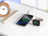 Conceptronic GORGON04W oplader til mobil enhed Smartphone, SmartWatch Hvid Vekselstrøm Trådløs opladning Indendørs
