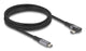 DeLOCK 81132 USB-kabel 2 m USB C 20 Gbit/sek. 240 W Sort