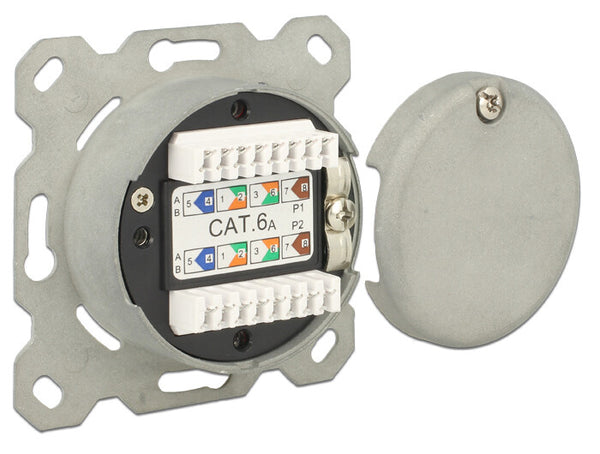 DeLOCK 86195 stikkontakt RJ-45 Hvid