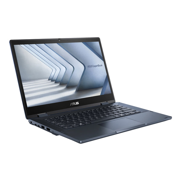ASUS ExpertBook B3 Flip B3402FVA-EC2616X Intel Core 5 120U Hybrid (2-i-1) 35,6 cm (14") Berøringsskærm Fuld HD 16 GB DDR4-SDRAM 512 GB SSD Wi-Fi 6 (802.11ax) Windows 11 Pro Tysk Sort