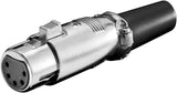Goobay 11961 kabelsamler XLR (5-pin) Sort, Metallic