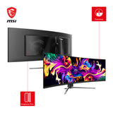 MSI MPG 491CQPDE QD-OLED computerskærm 124,5 cm (49") 5120 x 1440 pixel Dual QHD Sort