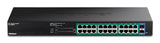 Trendnet TPE-TG262ES netværksswitch Administreret Gigabit Ethernet (10/100/1000) Strøm over Ethernet (PoE) Sort