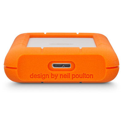 LaCie Rugged Mini ekstern harddisk 2 TB 5400 rpm Micro-USB B 3.2 Gen 1 (3.1 Gen 1) Orange, Sølv