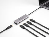 DeLOCK 64238 interface hub USB 3.2 Gen 1 (3.1 Gen 1) Type-C 5000 Mbit/s Grå