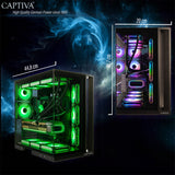 CAPTIVA Highend Gaming R89-083 AMD Ryzen™ 7 9800X3D 32 GB DDR5-SDRAM 2 TB SSD NVIDIA GeForce RTX 5080 Windows 11 Home Midi Tower PC Sort