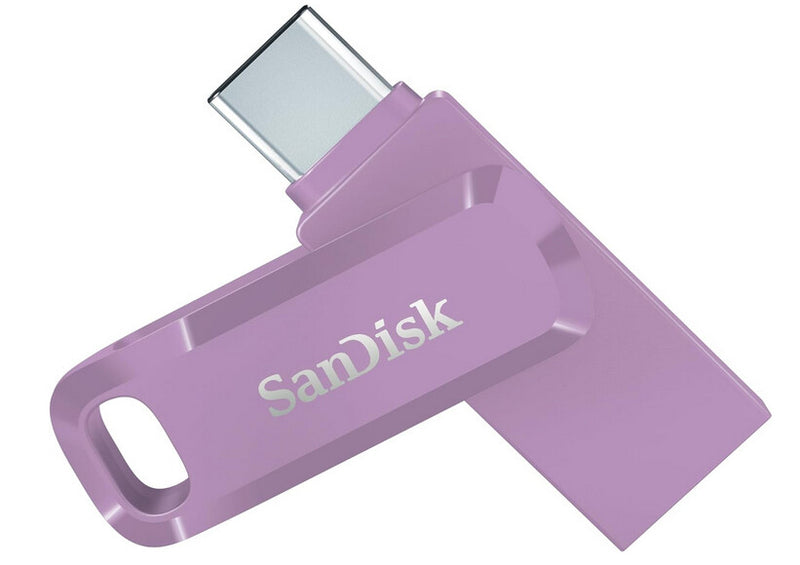 SanDisk Ultra Dual Drive Go USB 256GB USB-nøgle USB Type-A / USB Type-C 3.2 Gen 1 (3.1 Gen 1) Lavendel