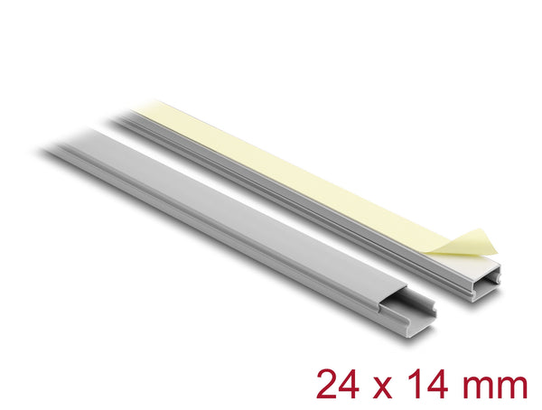 DeLOCK 22089 kabelorganisator Universel Kabelkanal Grå 2 stk