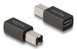 DeLOCK 65839 kabel kønsskifter 1 x USB Type-C 1 x USB 2.0 Type-B Anthracit