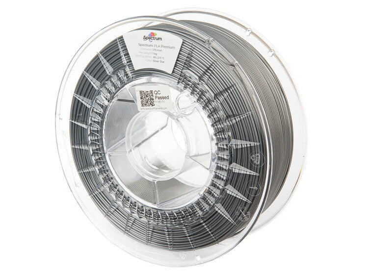 Spectrum Filaments PLA Premium Polymælkesyre (PLA) Sølv 1 kg