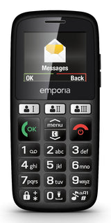Emporia emporiaHAPPY 4,6 cm (1.81") 70 g Sort Begynder telefon