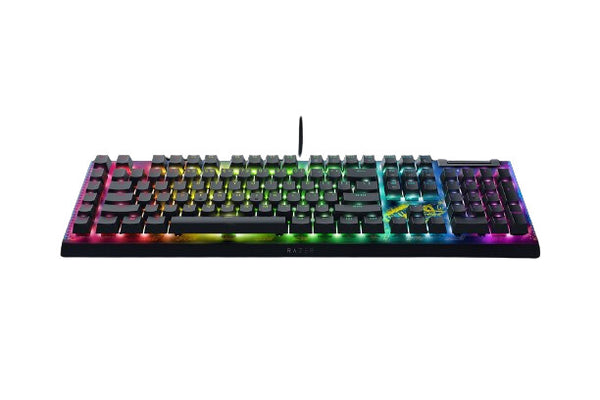 Razer BlackWidow V4 X - Fortnite Edition tastatur Spil USB US engelsk Sort