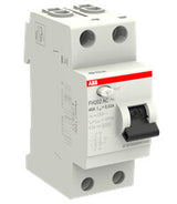 ABB FH202 AC-40/0.03 kredsløbsafbryder Reststrøm enhed Type AC 2