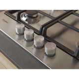Whirlpool TGML 660 IX Rustfrit stål Indbygget 60 cm Gaskomfur 4 zone(s)