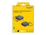 DeLOCK 87789 dockingstation Ledningsført Thunderbolt 3 Sort