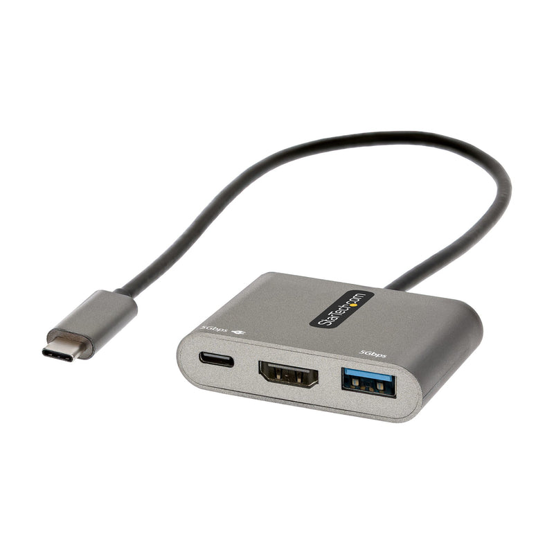 StarTech.com CDP2HDUACP2 dockingstation Ledningsført USB 3.2 Gen 1 (3.1 Gen 1) Type-C Grå