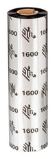 Zebra 1600 Wax varmebånd 450 m Sort