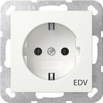 GIRA 445803 stikkontakt Schuko Hvid