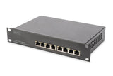 Digitus DN-80117 netværksswitch Administreret L2+ Gigabit Ethernet (10/100/1000) Sort