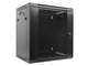 Lanberg WF01-6412-10B stativ 12U Vægmonteret stativ Sort
