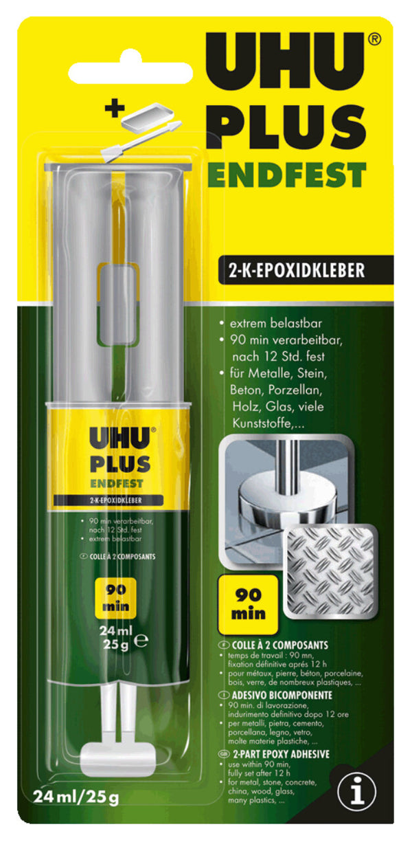 UHU PLUS ENDFEST Zwei-Komponentenkleber 45585 25 g