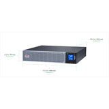 APC Easy UPS On-Line UPS-enhed Dobbeltkonvertering (online) 3 kVA 2700 W 6 AC stikkontakt(er)