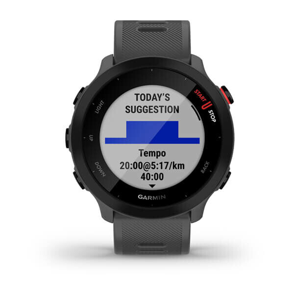 Garmin Forerunner 55 MIP 42 mm Digital 208 x 208 pixel Berøringsskærm Grå GPS (satellit)