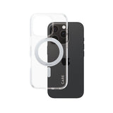 PanzerGlass CARE™ by ® Case Transparent m. Sølv Kickstand & MagSafe iPhone 16 Pro